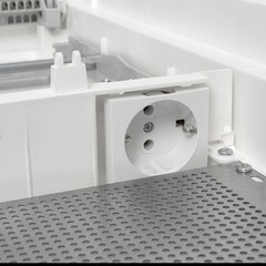 Основание для щита EKF PROxima Nova пластиковое IP40 548х305х87 мм 4 габарит 2 DIN-рейки 3 монтажных платы белое - фото 3