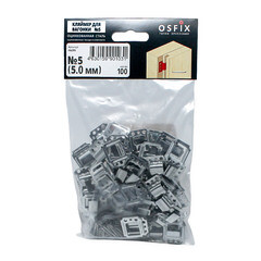 Крепеж кляймер №5 с гвоздями для вагонки и имитации бруса Осфикс (100 шт.) - фото 4
