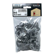 Крепеж кляймер №6 с гвоздями для имитации бревна Осфикс (100 шт.) - фото 3