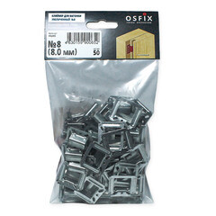 Крепеж кляймер №8 с гвоздями для имитации бревна Осфикс увеличенный (50 шт.) - фото 3