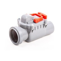 Изображение товара Клапан обратный Lammin d50 мм пластиковый для внутренней канализации