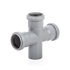 Изображение товара Крестовина Lammin d50х50х50 мм 87,5° пластиковая для внутренней канализации