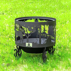 Чаша костровая Ежик в тумане 600 мм коническое дно 4 ножки - фото 5