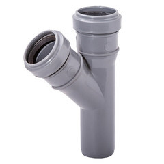Изображение товара Тройник Lammin d32 мм 45° пластиковый для внутренней канализации (Lm35090323245)