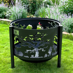 Чаша костровая Деревья 500 мм коническое дно 3 ножки - фото 4