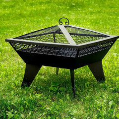 Чаша костровая Афины 620х620 мм плоское дно 4 ножки - фото 3