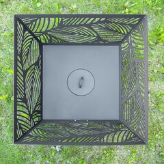 Чаша костровая Листья 620х620 мм плоское дно 4 ножки - фото 5