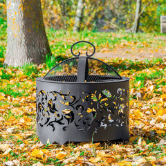 Чаша костровая Узор 500 мм плоское дно 4 ножки - фото 2