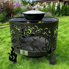 Решетка-гриль для чаши 600 мм с подставкой под казан - фото 3