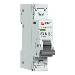 Выключатель нагрузки EKF PROxima ВН-63N (S63163) 1P 63А 230 В на DIN-рейку