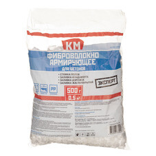 Фиброволокно армирующее для бетонов и растворов полипропиленовое КМ 1 ...