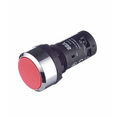 Кнопка плоская ABB CP1-30R-11 220 В IP20 без фиксации красная (1SFA619100R3071)