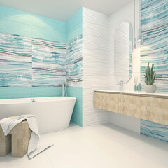 Плитка облицовочная Gracia Ceramica Marella 01 белая 900х300х8 мм (5 шт.=1,35 кв.м) - фото 7