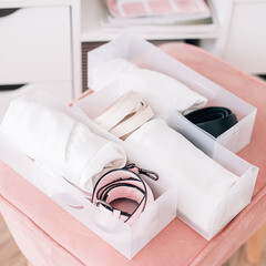 Короб для хранения 350х105х80 мм набор 3 штуки - фото 2