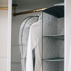 Чехол для одежды Орнамент 1300х600 мм серый - фото 3