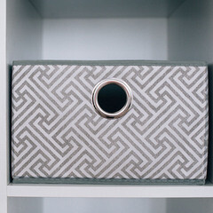 Короб для хранения Орнамент 280х280х180 мм серый - фото 6