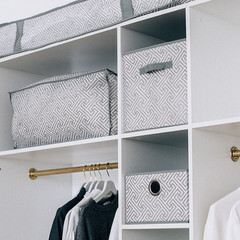 Короб для хранения Орнамент 280х280х180 мм серый - фото 4