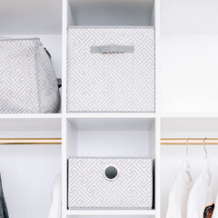 Короб для хранения Орнамент 300х300х300 мм серый - фото 3