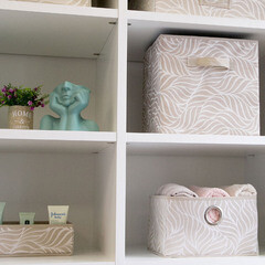 Короб для хранения Листья 300х300х300 мм бежевый - фото 4