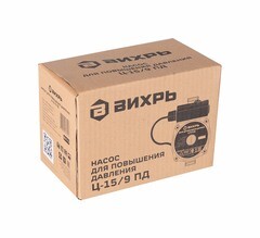 Циркуляционный насос для повышения давления Вихрь Ц-15/9 ПД подъем 9 м 160 мм с гайками (68/7/13) - фото 4