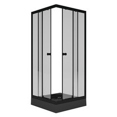 Поддон Метакам Universal акриловый 90х90х16 см квадрат черный низкий (АПS_013576) - фото 4