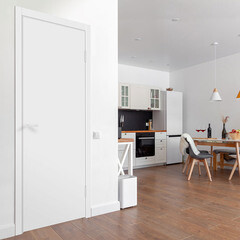Дверь межкомнатная Smart 745х2050 мм эмаль белая глухая с притвором - фото 2