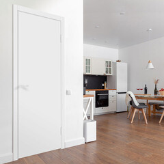 Дверь межкомнатная Smart 845х2050 мм эмаль белая глухая с притвором - фото 2