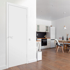 Дверь межкомнатная Smart 345х2050 мм эмаль белая глухая с притвором - фото 2