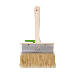 Кисть плоская натуральная щетина деревянная ручка Wenzo Wood 120х25 мм для эмалей и лаков на алкидной основе - фото 2