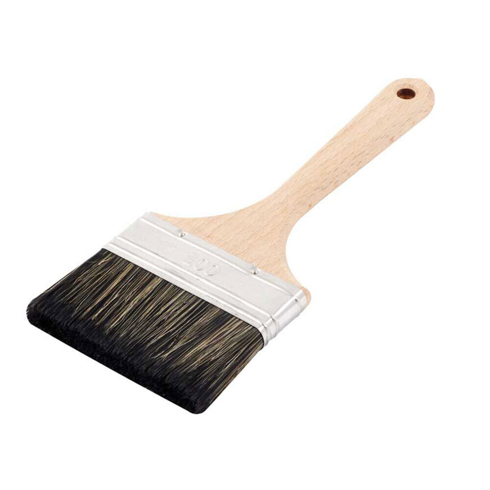 Изображение товара Кисть плоская смешанная щетина деревянная ручка Wenzo Wood 100х14 мм для антисептиков Изображение товара Кисть плоская смешанная щетина деревянная ручка Wenzo Wood 100х14 мм для антисептиков