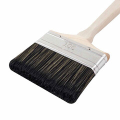 Кисть плоская смешанная щетина деревянная ручка Wenzo Wood 100х18 мм для антисептиков - фото 3