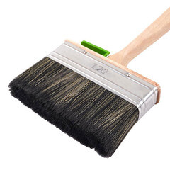 Кисть плоская смешанная щетина деревянная ручка Wenzo Wood 120х25 мм для антисептиков - фото 4