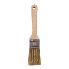 Кисть плоская смешанная щетина деревянная ручка Wenzo Elite 35х12 мм для всех типов ЛКМ на любой основе - фото 4