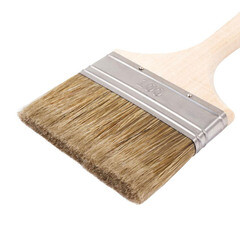 Кисть плоская смешанная щетина деревянная ручка Wenzo Elite 100х14 мм для всех типов ЛКМ на любой основе - фото 2