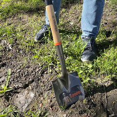 Лопата штыковая Truper TR-BY углеродистая сталь садовая с деревянным черенком 300 мм (17193) - фото 4