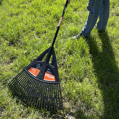Грабли веерные Amigo (77065) полипропиленовые для листьев и травы 27 зубьев 1200 мм - фото 3