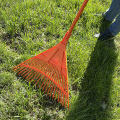 Грабли веерные Amigo (77024) полипропиленовые для листьев и травы 24 зуба 1200 мм - фото 2