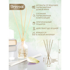 Аромадиффузор с палочками Breesal Aromа Sphere Нежный поцелуй 40 мл - фото 4