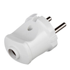 Вилка прямая без заземления 6 А 250 В Navigator белая (613581/) - фото 4