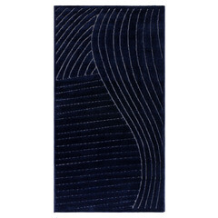 Ковер 0,8х1,5 м прямоугольный Soft синий - фото 1