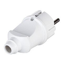 Вилка прямая с заземлением 16 А 250 В Navigator белая (613598/) - фото 4