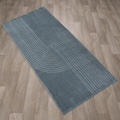 Ковер 2х3 м прямоугольный Soft голубой - фото 3