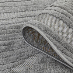 Ковер 1,6х2,3 м прямоугольный Soft серый - фото 5