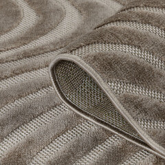 Ковер 2х3 м прямоугольный Soft коричневый - фото 5