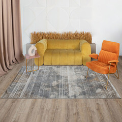 Ковер 1,6х2,3 м прямоугольный Ginza бежевый - фото 3