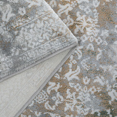 Ковер 0,8х1,5 м прямоугольный Ginza серо-бежевый - фото 3