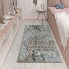 Ковер 0,8х1,5 м прямоугольный Ginza серо-бежевый - фото 2