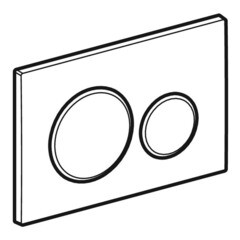 Клавиша смыва для инсталляций Geberit Sigma 20 черная глянцевая (115.882.DW.1) - фото 2