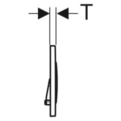 Клавиша смыва для инсталляций Geberit Sigma 20 черная глянцевая (115.882.DW.1) - фото 6