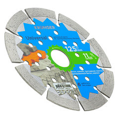 Диск алмазный по бетону Kronger Universal 125х22,2х1,8 мм сегментный сухой рез - фото 5